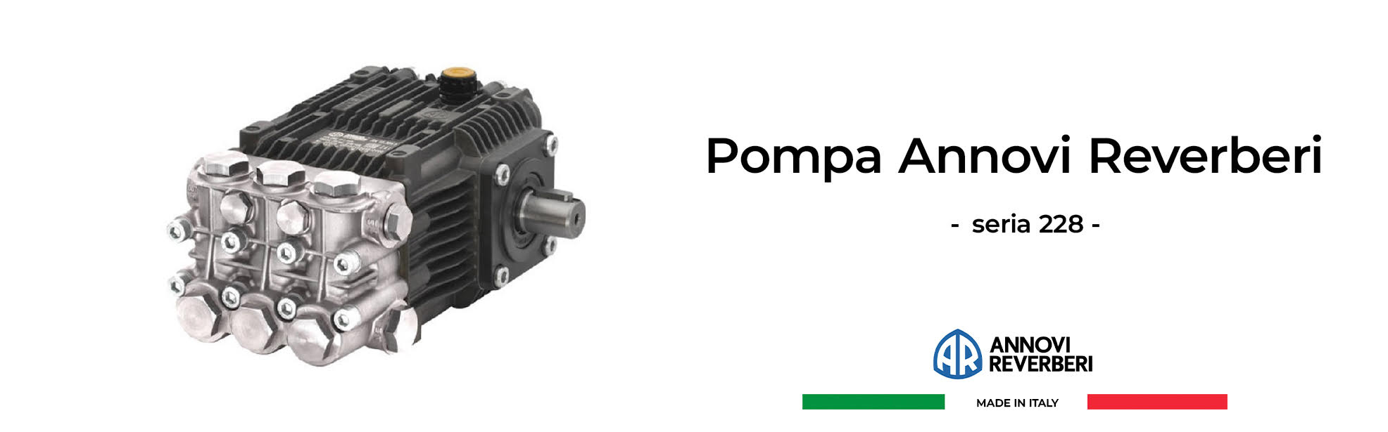 Pompa presiune Annovi Reverberi seria 228 pentru instalatii de spalare cu presiune, spalatorii auto self service