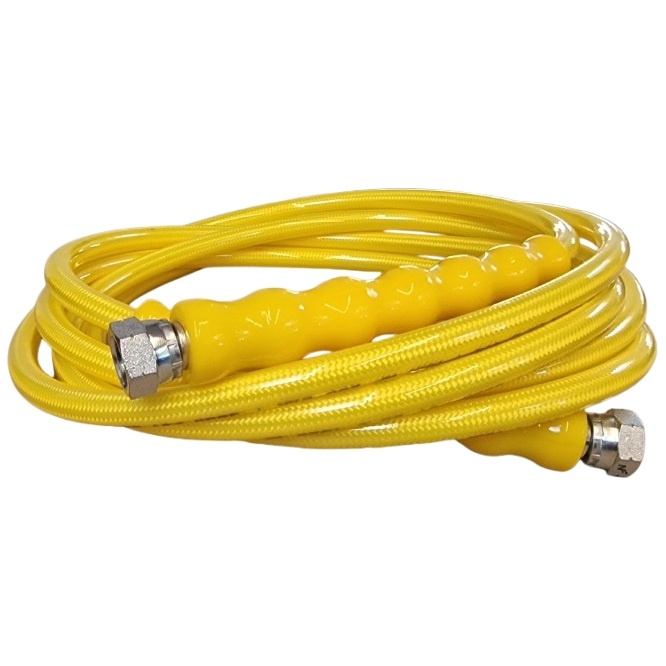 Furtun presiune DN6 X 5,5m  G 3/8" FF GALBEN