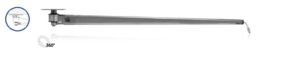 Brat rotativ 2000, 1/4F - 3/8M, FARA ELEMENT DE CAPAT 