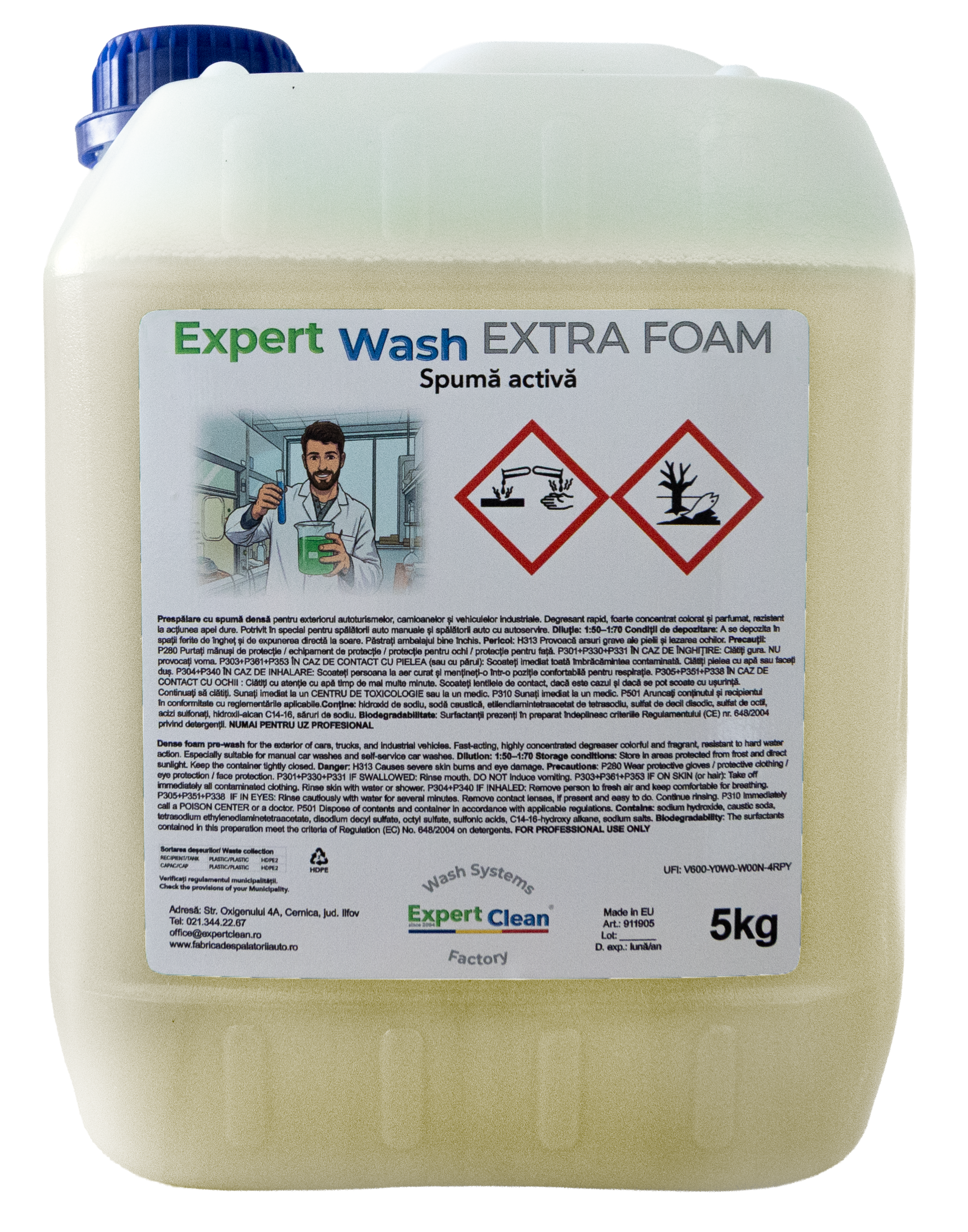 Spuma activa Expert Wash Extra Foam 5 KG