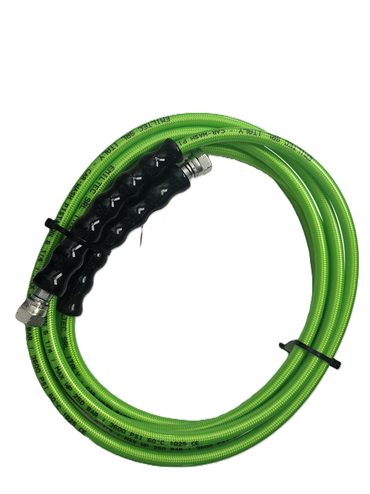 Furtun presiune DN6 X 3,7m G 3/8" FF VERDE - MANSON NEGRU
